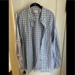 Used long sleeve button down shirt with pocket on right chest